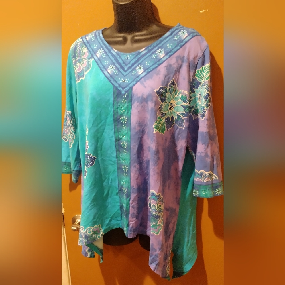 LS1 Long Sleeve Floral Shirt Size XL Extra Large